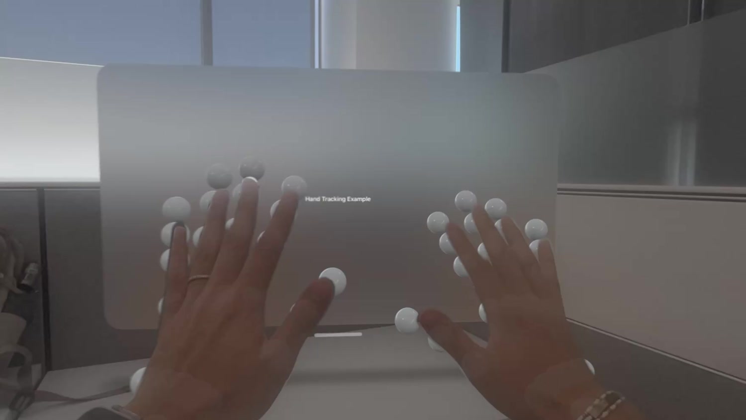 Visualizing hand tracking in visionOS with ARKit